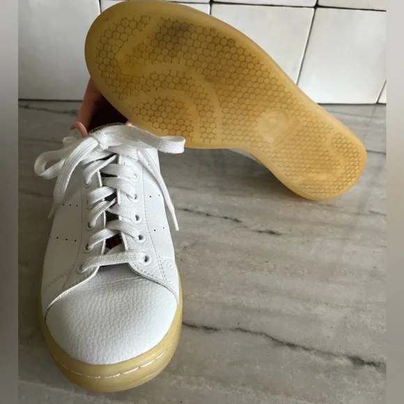 ADIDAS SNEAKERS TENNIS SHOES STAN SMITH 'White Collegiate Green' FZ3631 SZ 9.5 - Picture 8 of 13